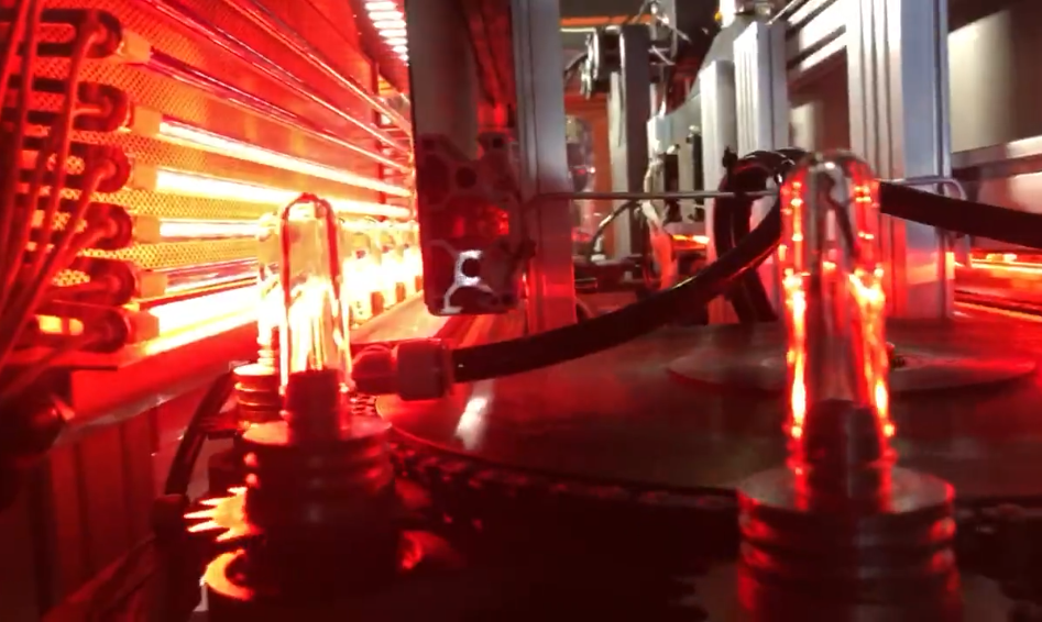 Krones infrared radiator assembly
